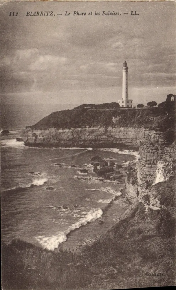 Biarritz — O Farol e as Falésias — LL. — Select - Frente