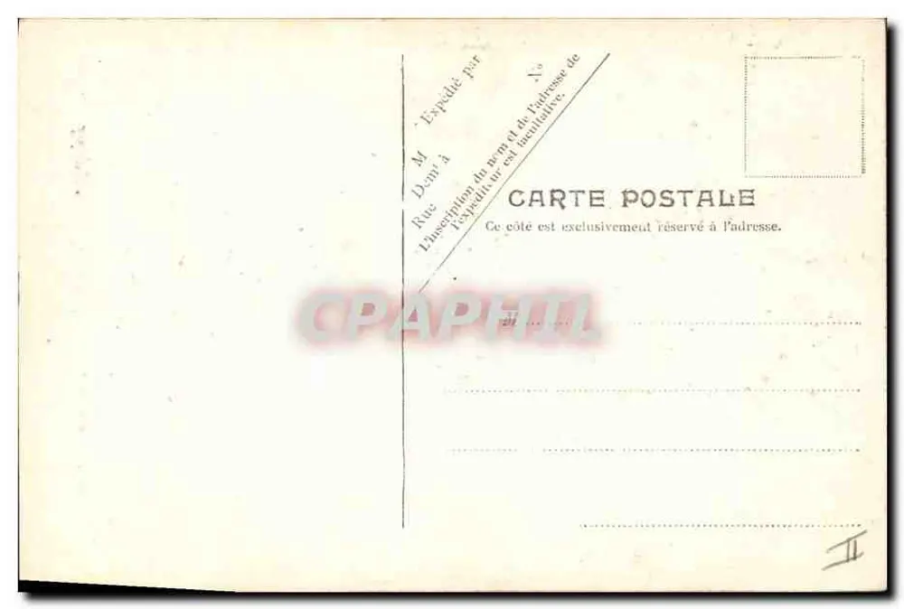 Dieppe — O Farol de Ailly — V.P. Paris, N° 43 - Verso