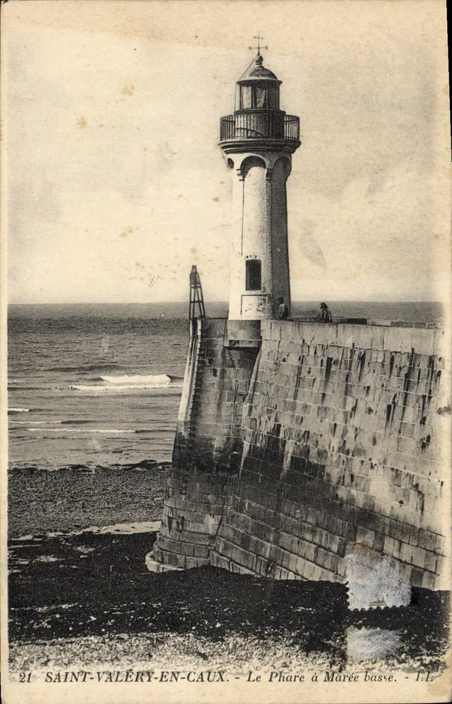 Saint-Valéry-en-Caux — O Farol com Maré Baixa — I.L. — n°21 - Frente
