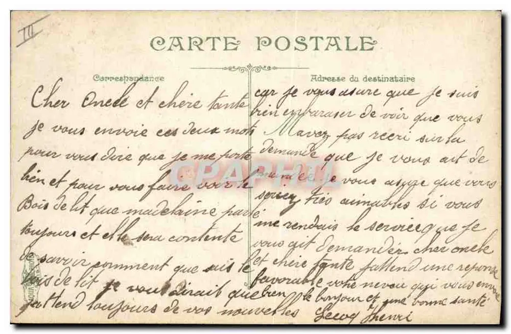Ein Hängematte — Das Leben des Seemanns — Éditions L. V. & Cie, Nr. 2715 - Rückseite