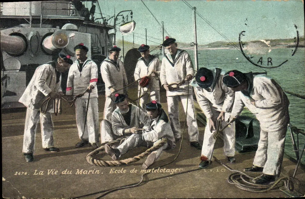 Schiffsmanöver-Schule — Das Leben des Seemanns — Éditeur L.V. RCS, n° 2676 - Vorderseite