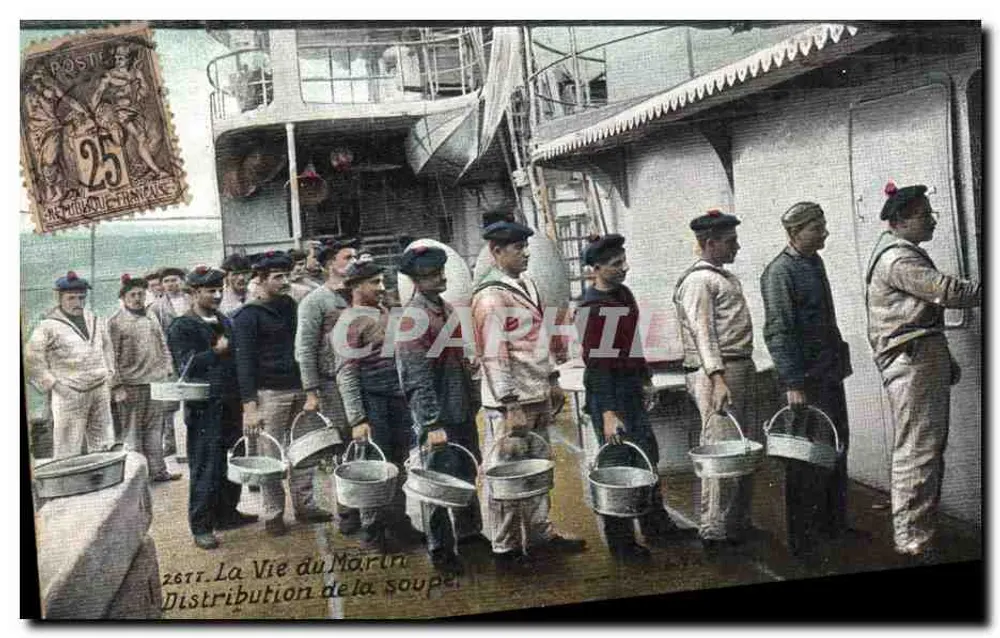 Das Leben des Seemanns — Suppenverteilung — Aqua Photo, Paris - Vorderseite