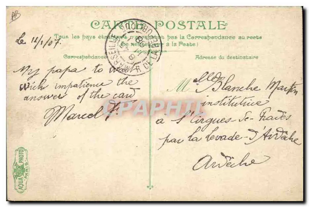 Exercice d'embarcation — La Vie du Marin — éditeur L.N. & Cie, n°2574 - Rückseite