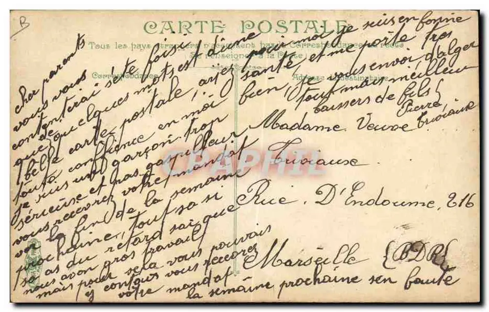 Das Leben des Seemanns — Wäsche aufhängen — L.N. & Cie, Nr. 2710 - Rückseite
