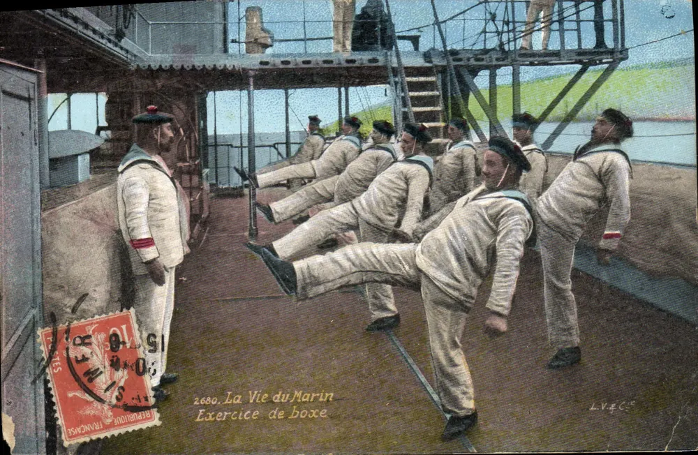 Boxing Exercise — La Vie du Marin — serie 2680 — Verlag L. VAC - Vorderseite