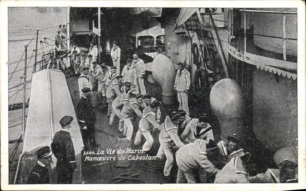 Manöver am Cabestan — Das Leben des Seemanns — n° 2684 - Vorderseite