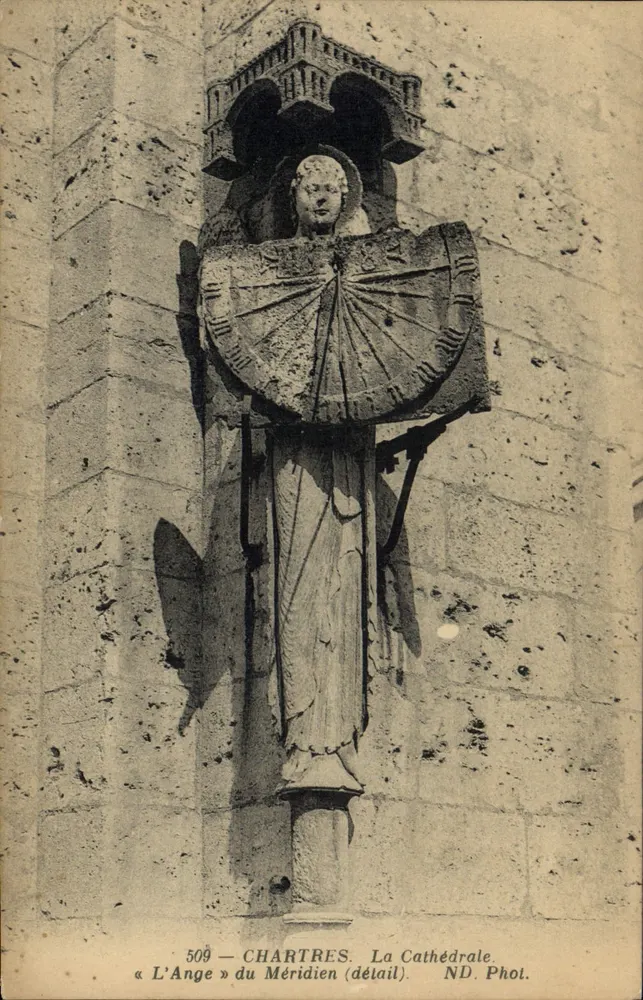 Chartres — Der Engel des Meridians (detail) — ND. Phot. - Vorderseite