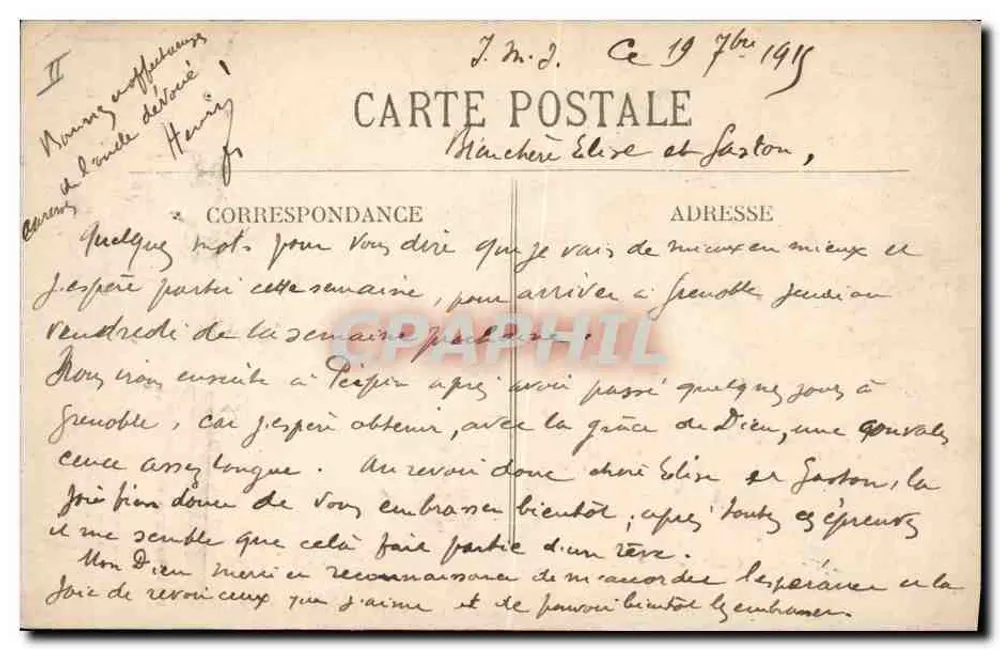 Besançon — Relógio de São João — Éd. L. Gaillard-Prêtre, Besançon - Verso