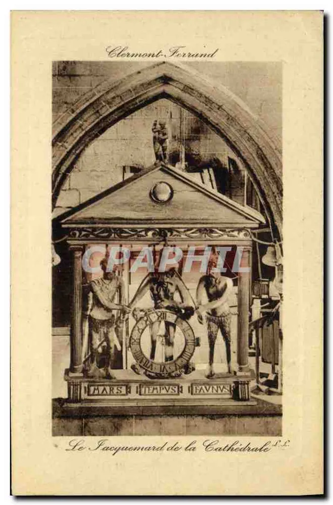 Der Jacquemard der Kathedrale — Clermont-Ferrand - Vorderseite