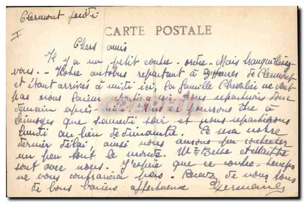 W Corrèze — Scena uliczna z dwiema kobietami i mężczyzną — Wydawca: 53 - Rewers
