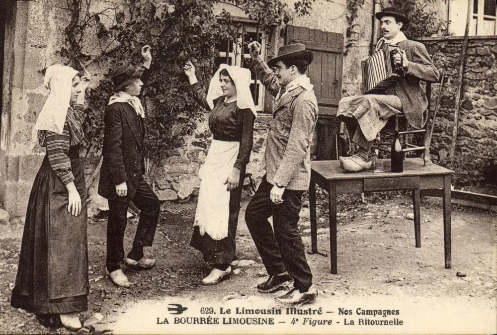 A Bourrée Limousina — 4a Figura - A Ritornela — Le Limousin Illustré, n° 629 - Frente