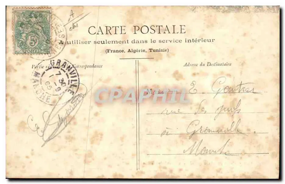 Im Creuse-Departement - Auro que sé vieux y gardé las vachas - A. de Nunsac, veröffentlicht, Guérat - Rückseite