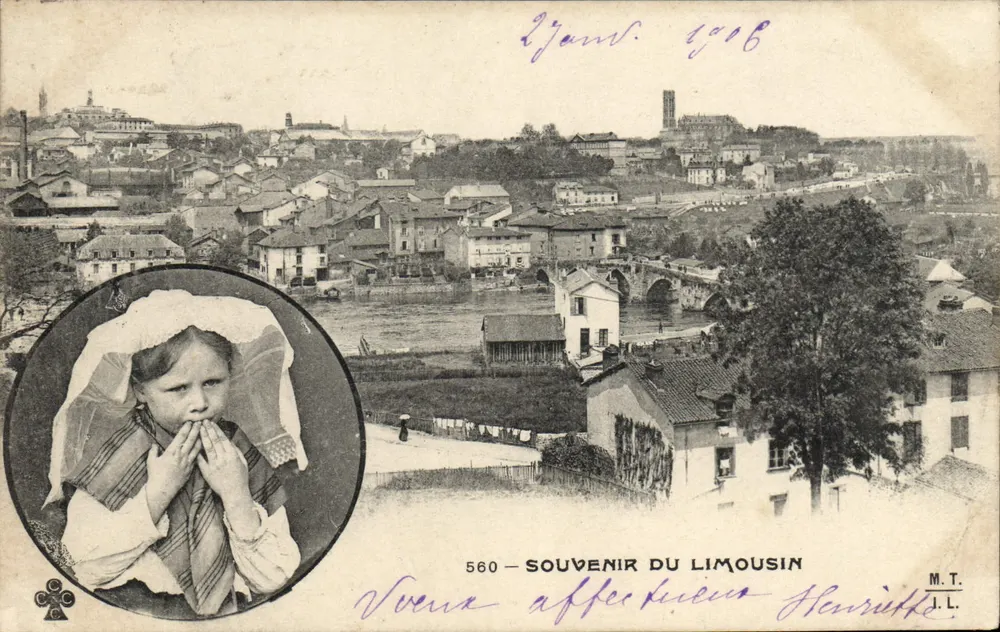 Viena — Lembrete do Limousin — M.T. n°560 - Frente