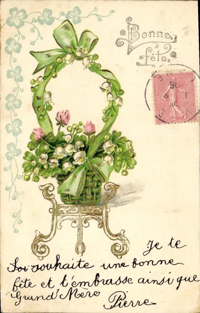 Arranjo de flores — Bom dia — Editor desconhecido - Frente