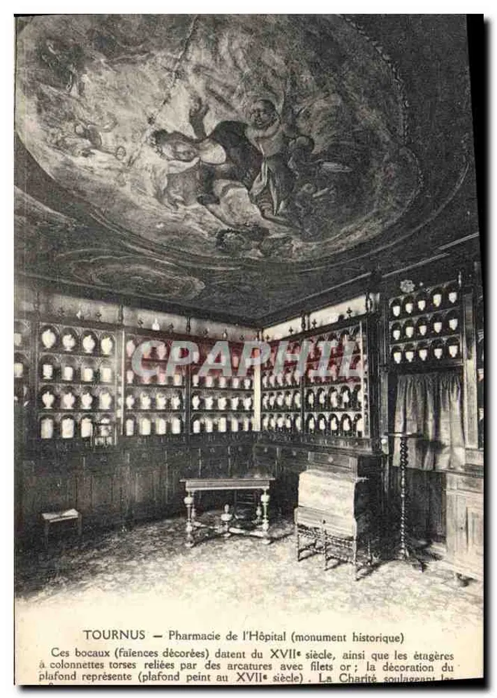 Tournus — Apotheke des Krankenhauses (Historisches Denkmal) — P. Charvel, Foto-Verlag Davaye - Vorderseite