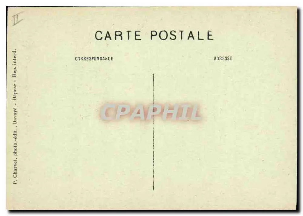 Tournus — Apotheke des Krankenhauses (Historisches Denkmal) — P. Charvel, Foto-Verlag Davaye - Rückseite