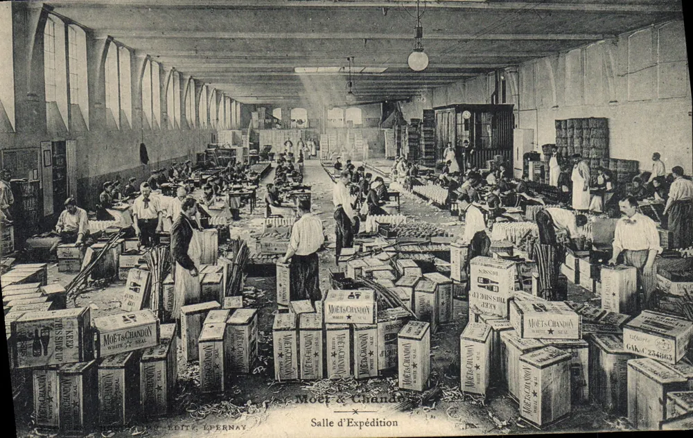 Versandraum — Moët & Chandon, Épernay — Veröffentlicht in Épernay - Vorderseite