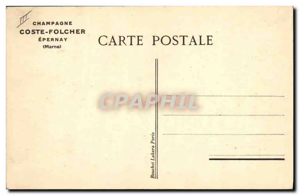 Champagne COSTE-FOLCHER - Weine auf Ständen - Épernay - Rückseite
