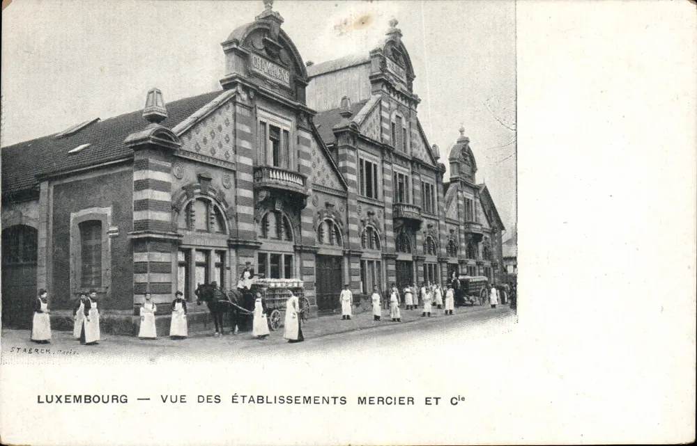 Luxemburg — Ansicht der Mercier & Cie Einrichtungen — Staerck, Paris - Vorderseite