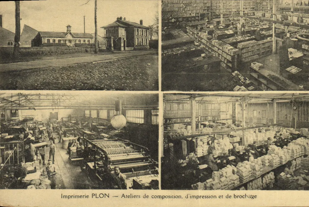 Druckerei PLON — Komposition, Druck und Binderei - Vorderseite