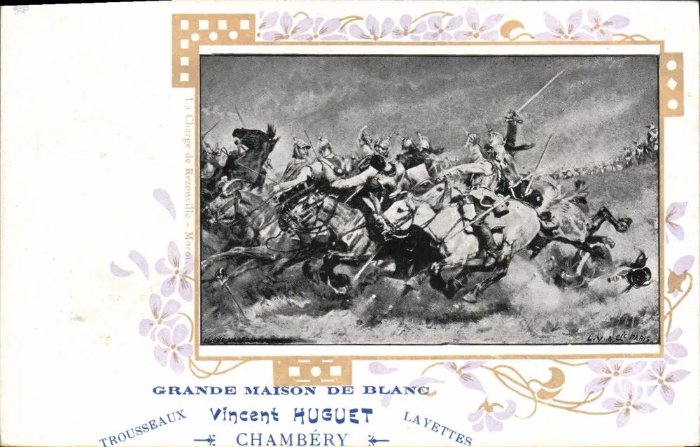 Die Schlacht bei Rezonville — Morée — Vincent Huguet, Gravur - Vorderseite