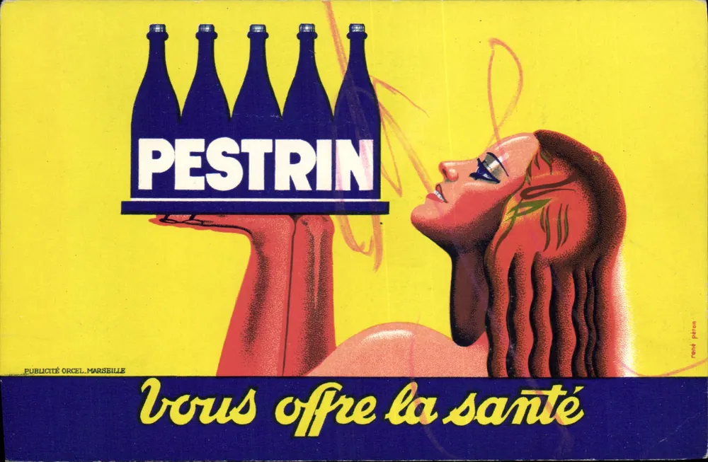 Publicidade PESTRIN — Orcel, Marselha — René Peton - Frente