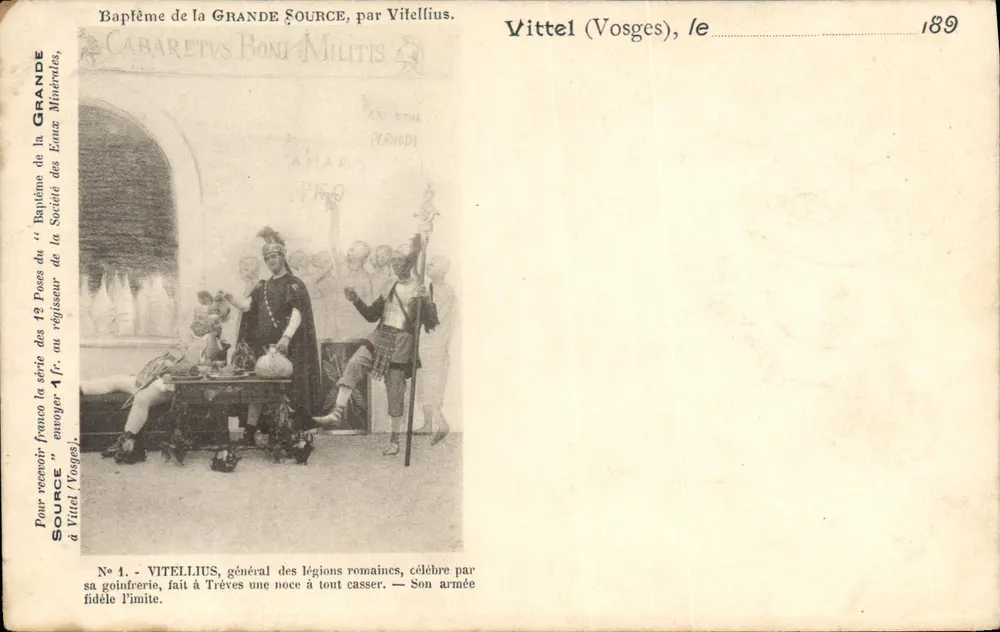 Vittel — Ansichtskarte der Mineralwasserfabrik Vittel (Vosges) - Vorderseite