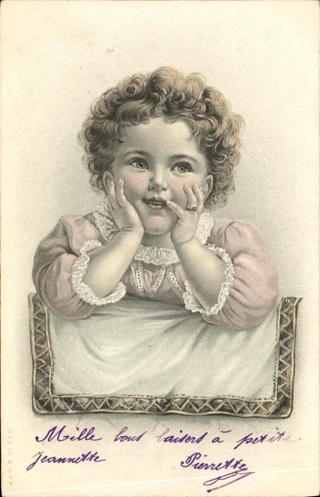 Lächelnde Kleinkind — Illustration — A.A.M.B. N° 896 - Vorderseite