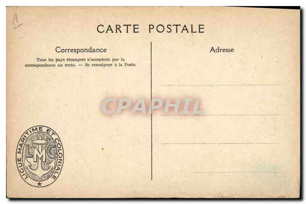 Os Pilotins da L.M.C. — Ligue Maritime e Coloniale Francesa — Hoffner - Verso