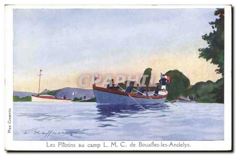 Die Pitotins am Lager L.M.C. de Bouafles-Andelys — Illustration von Max Cremnitz - Vorderseite