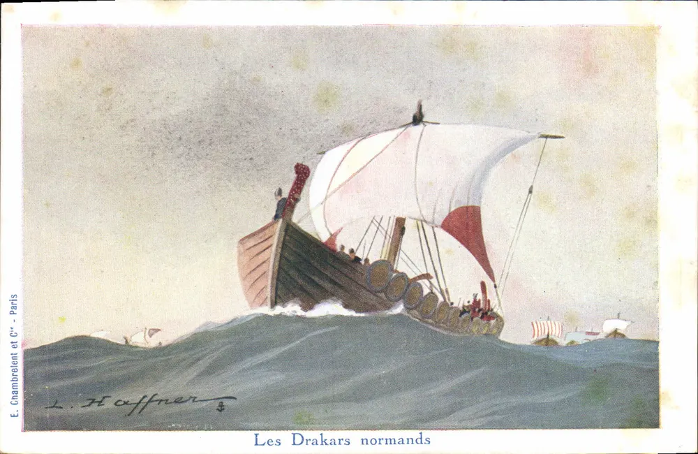 Os Drakars Normandos — E. Chambrelent et Cie - Paris - Frente