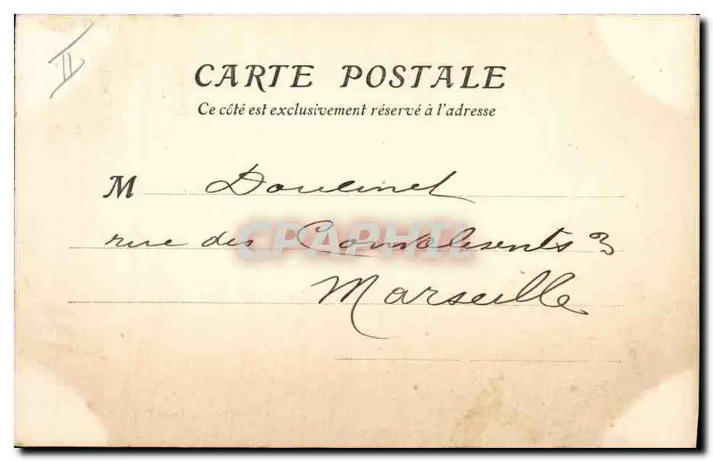CANNES — Der Leuchtturm und der Suquet — J. Douvent - Rückseite