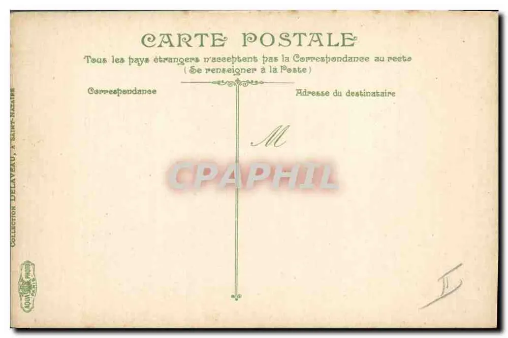 Le Grand Charpentier — Leuchtturm der Loire — Verlag: Sammlung Delaveau, Saint-Nazaire - Rückseite