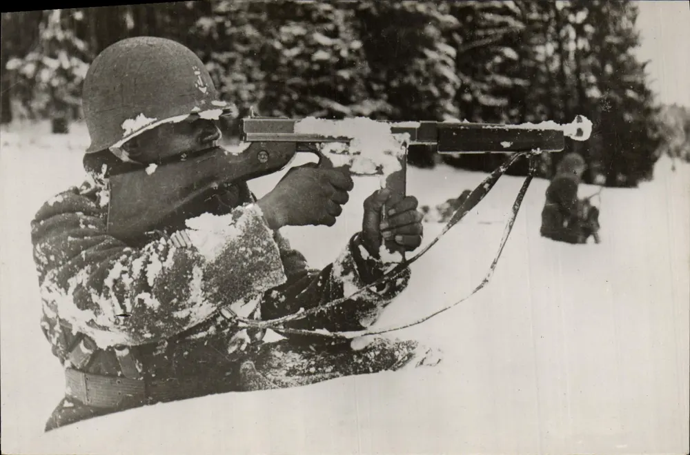 Senegalesen in den Vosges — Patrouille der Senegalesen in Belfort - Vorderseite