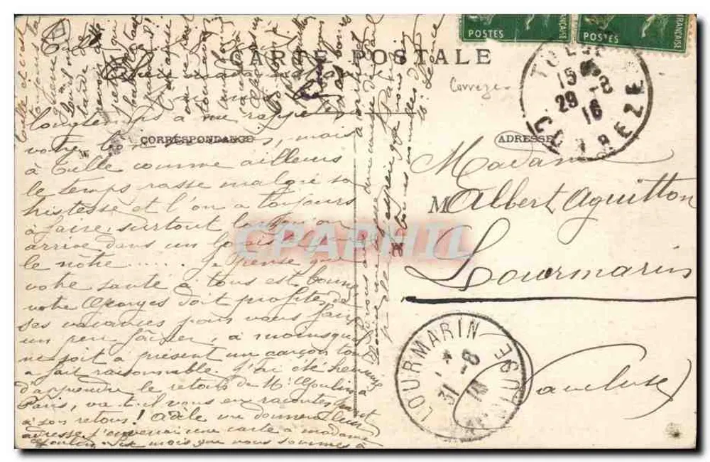 Duas mulheres em conversa — Limousin — editor não identificado, n° 8 - Verso