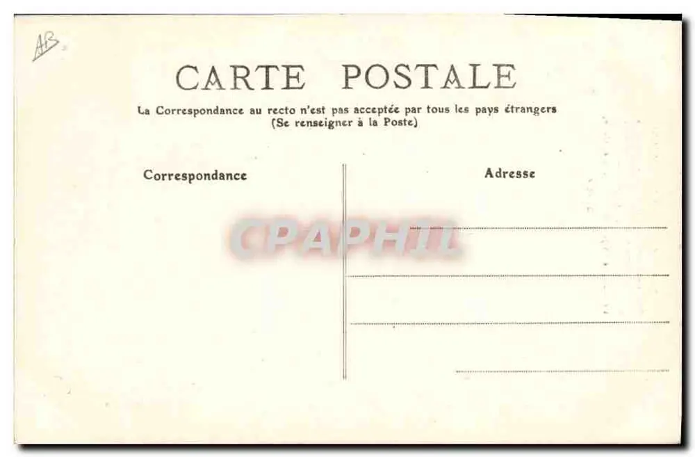 Castanha do Limousin — Poème de Sylvère — Editor M.T.L. n° 588 - Verso