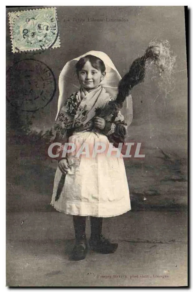 Pequena Filouse Limousine — Editor: P. BATTIN, fotógrafo, Limoges — N° 1 - Frente