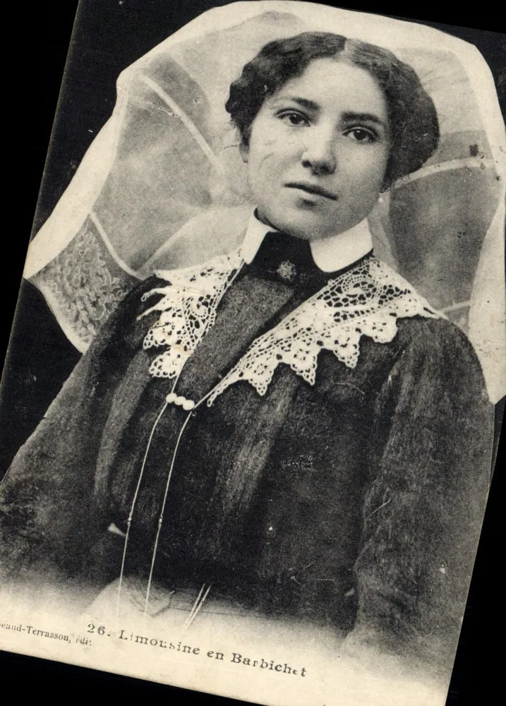 Limousine em Barbichet — Retrato de uma mulher com véu — ed. Beauregard-Terrasson, n°26 - Frente