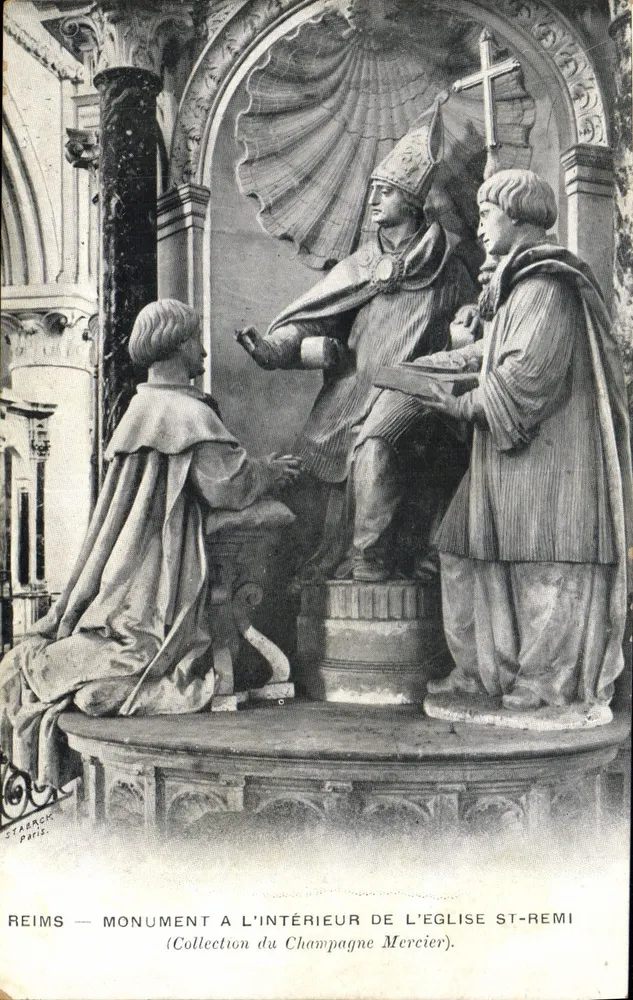 Reims — Monument im Inneren der Kirche Saint-Remi — Sammlung Champagne Mercier - Vorderseite
