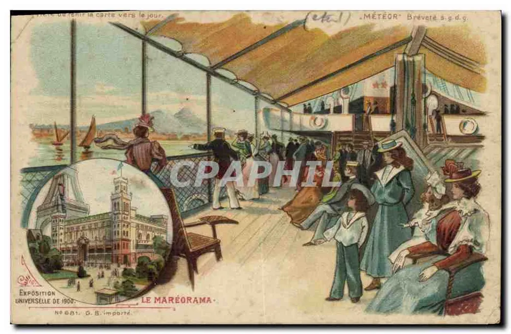 O Maréorama — Exposição Universal de 1900 — G. B. Importado - Frente