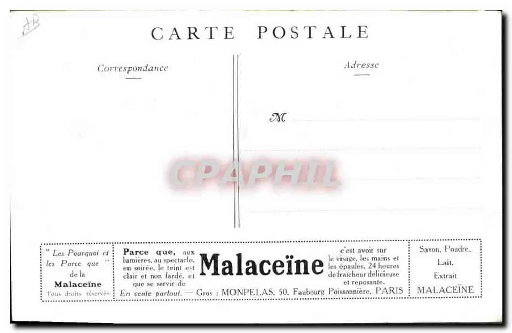 Propos de Première — Por que prefere esta? — Malaceïne - Verso