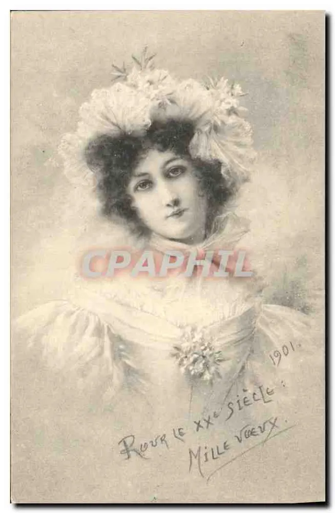Junge Frau in eleganter Kleidung — für das 20. Jahrhundert — Verlag M. M. Vienne, n° II - Vorderseite