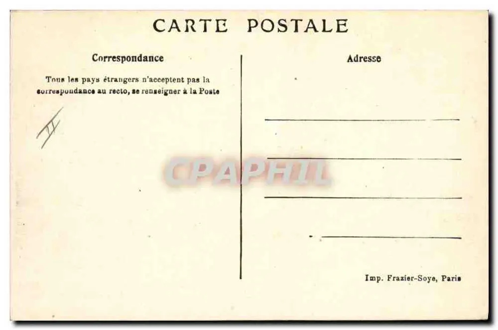 Dampftrawler — Serie La Marine Française — Ligue Maritime Française, 8, Rue La Boétie, Paris - Rückseite