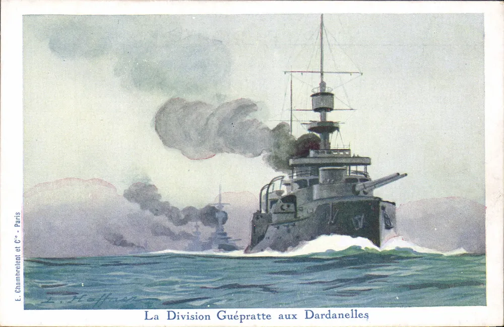 Die Division Guépratte an den Dardanellen — E. Chambrelent et Cie - Paris - Vorderseite
