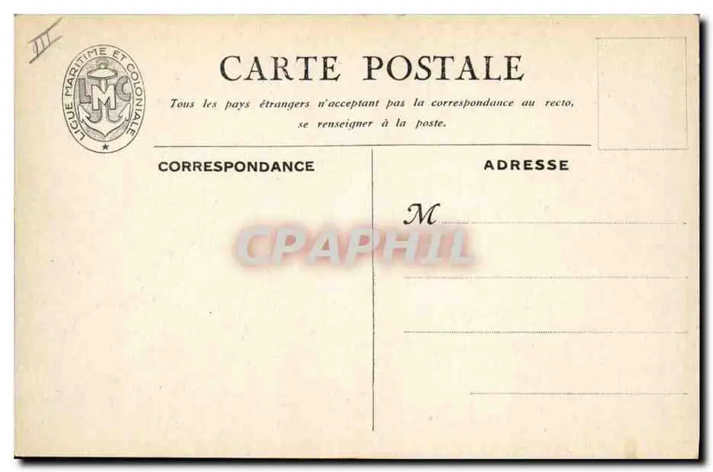Die Division Guépratte an den Dardanellen — E. Chambrelent et Cie - Paris - Rückseite