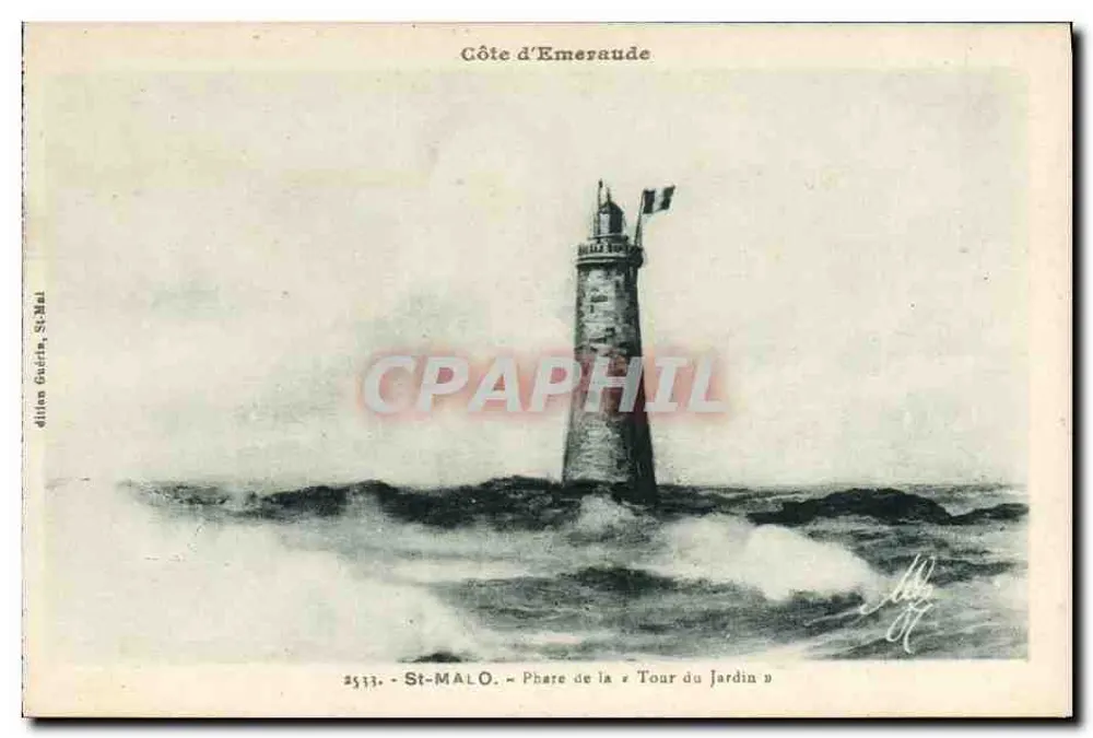 St-Malo - Phare de la Tour du Jardin — Ausgabe Guichin, St-Malo, n°2533 - Vorderseite