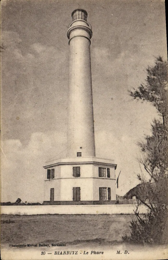 Biarritz - O Farol — Fototipia Marcel Delbey, Bordeaux, n°30 - Frente