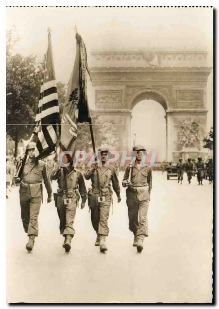 Parade der amerikanischen Fahnen auf den Champs-Élysées — Éditions O. P. — Nr. 41 - Vorderseite