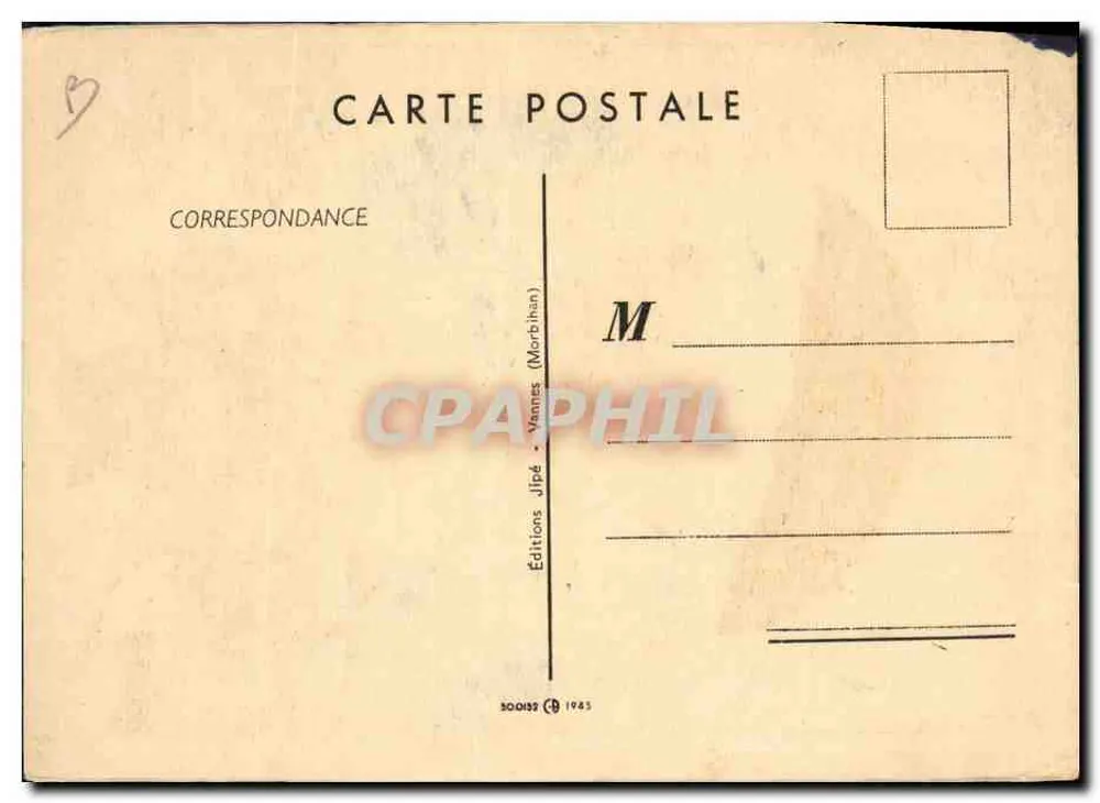 Parachutage de chars — caricature militaire — Jean de Preissas, Vannes 1944 - Rückseite