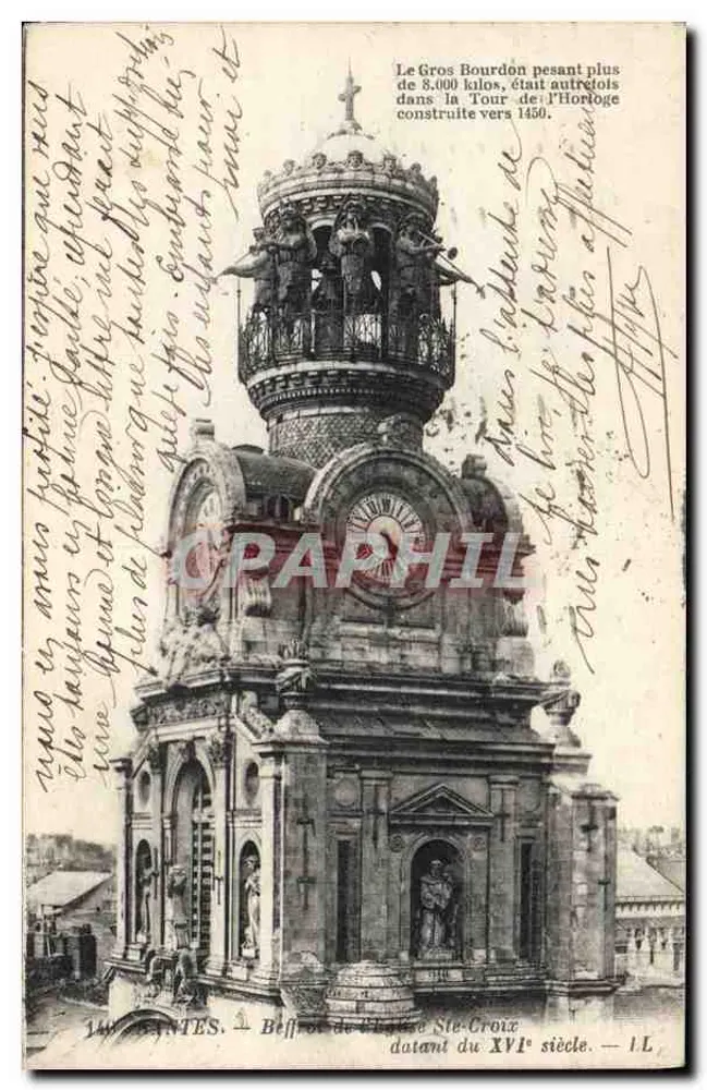 Glockenturm der Kirche Ste-Croix — Nantes — Verlag I.L. - Vorderseite